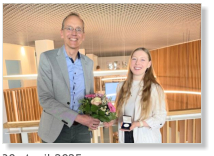 Ehrung für Giulia Schram