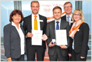 Die Preisträger 2015 (v.l.n.r.): Jan  Brandt und Lars Jenckel